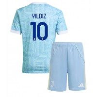 Juventus Kenan Yildiz #10 Vonkajší Detský futbalový dres 2025-26 Krátky Rukáv (+ trenírky)